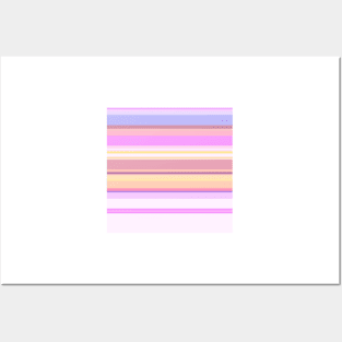 Pretty Stripe Pastels Ice Cream Posters and Art